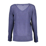 U.S. POLO ASSN. Blue Acrylic Women Sweater US-7032-M