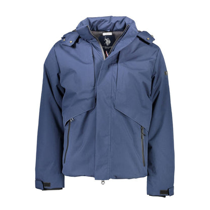 U.S. POLO ASSN. Blue Polyester Jackets & Coat