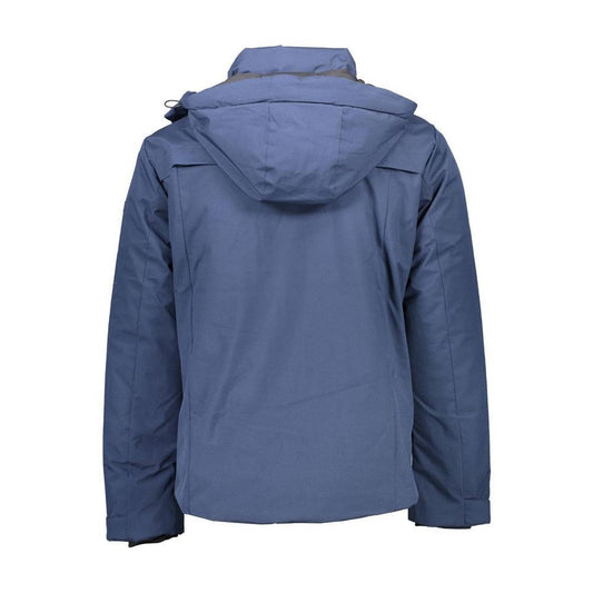 U.S. POLO ASSN. Blue Polyester Men Jacket US-9815-IT54 | XXL
