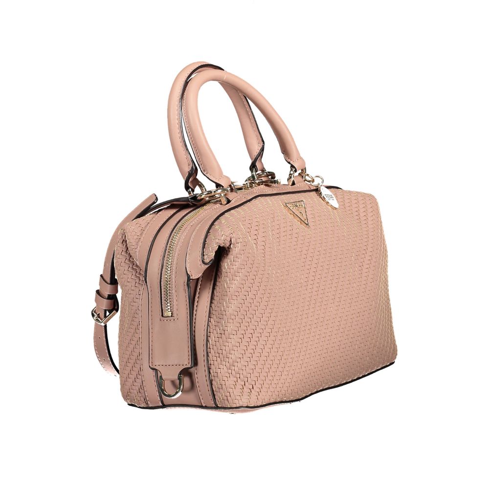 Front view with bag zipped and handles upright.