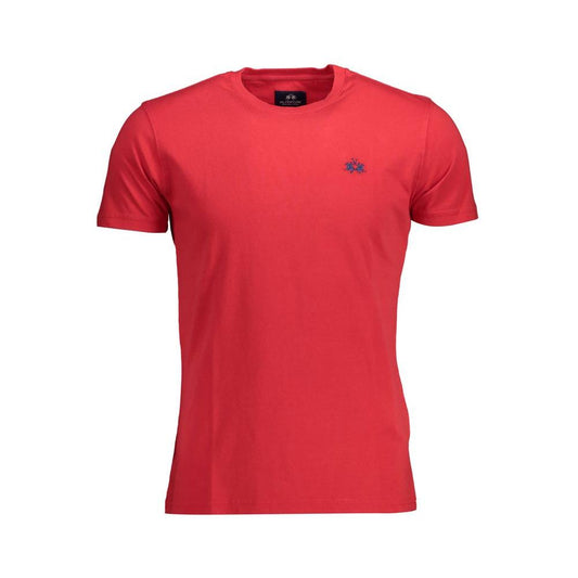 La Martina Red Cotton Men T-Shirt