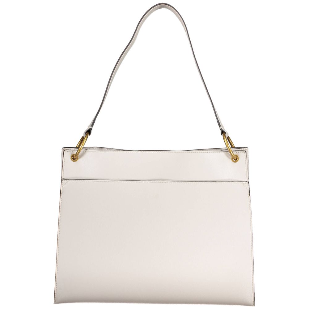 Front view with bag zipped and handles upright.