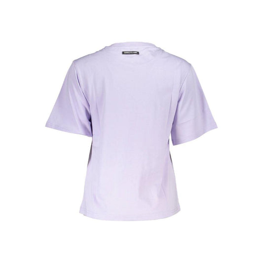 Cavalli Class Purple Cotton Women T-Shirt