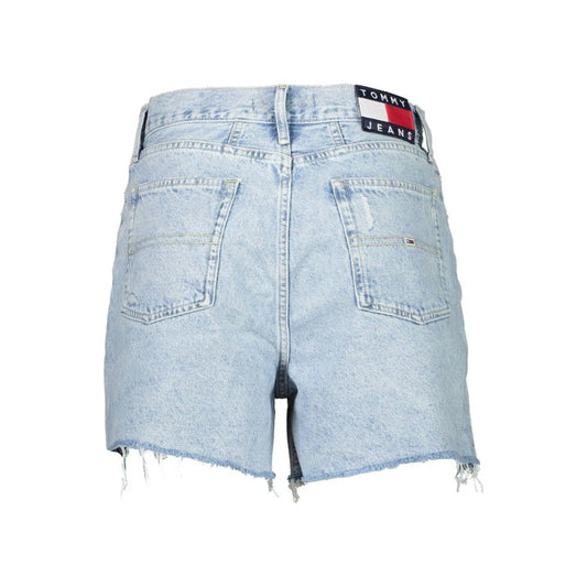 Tommy Hilfiger Light Blue Cotton Women Denim Short