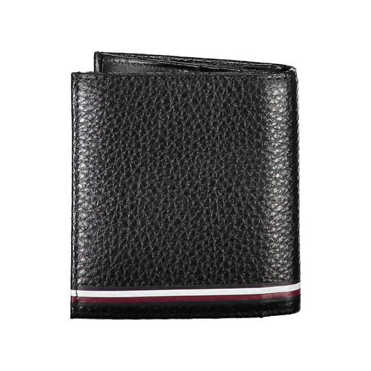 Tommy Hilfiger Black Leather Men Wallet