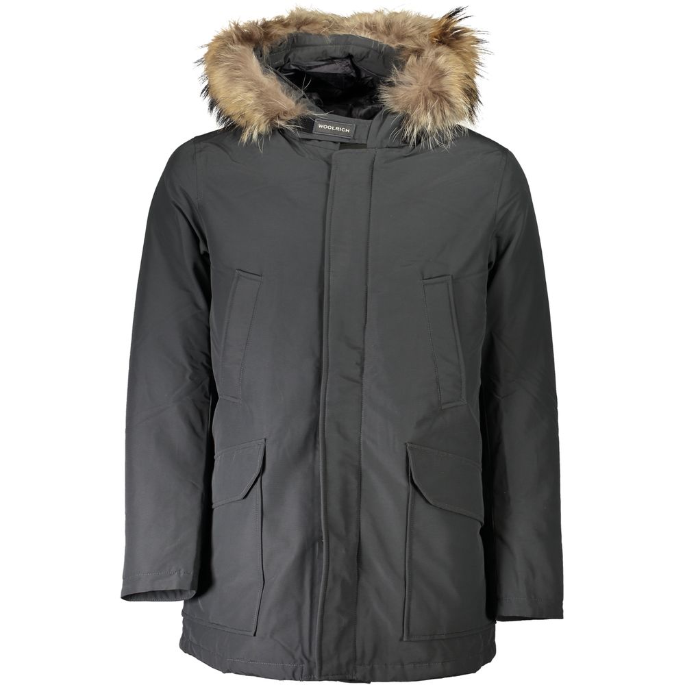 Woolrich Gray Cotton Jackets & Coat