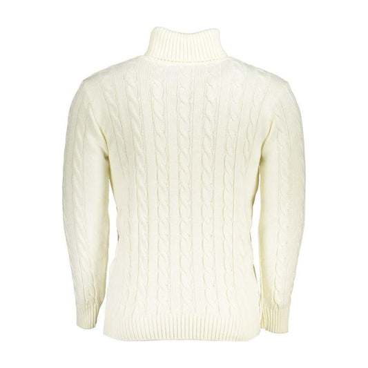 U.S. Grand Polo Elegant Turtleneck Sweater with Embroidered Logo