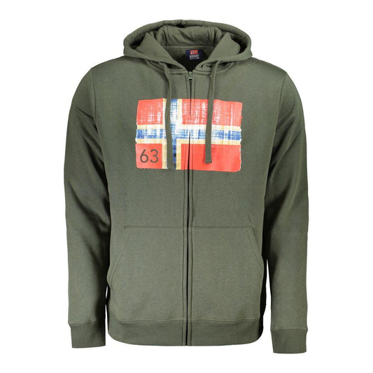 Norway 1963 Green Cotton Men Sweater