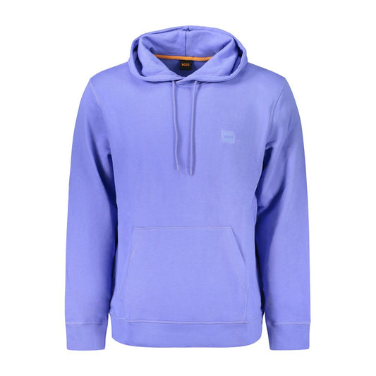 Hugo Boss Blue Cotton Men Sweater