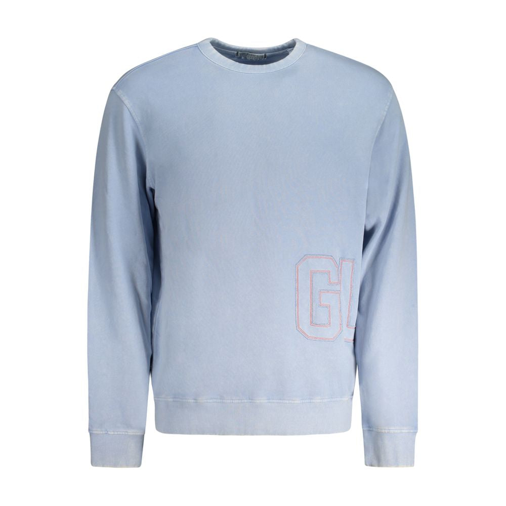 Guess Jeans Blue Cotton Men Sweater