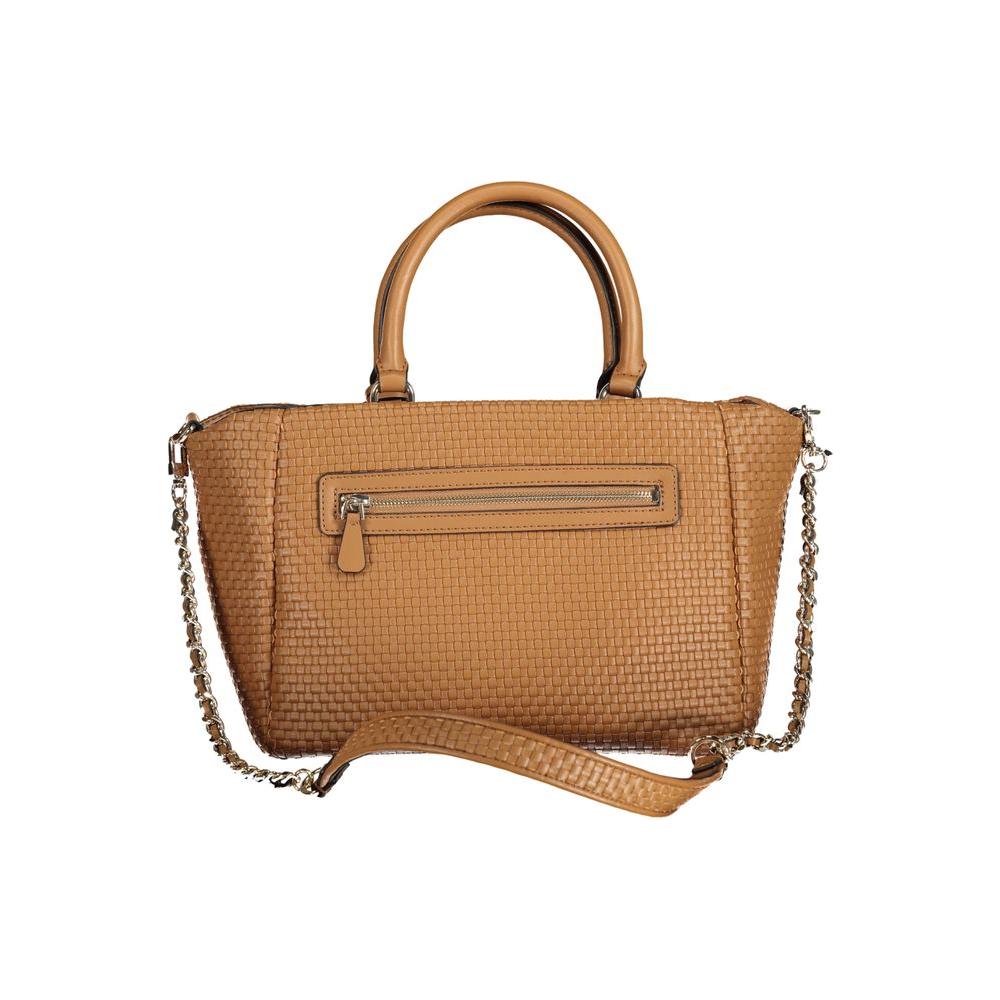 Front view with bag zipped and handles upright.