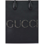 Gucci Black Leather Logo Medium Tote Bag 770975_AACXB_1049