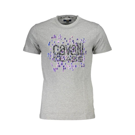 Cavalli Class Brown Cotton Men T-Shirt