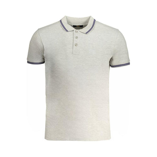 Cavalli Class Brown Cotton Men Polo Shirt