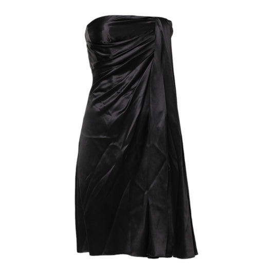 Dolce & Gabbana Black Strapless Sheath A-line Mini Dress