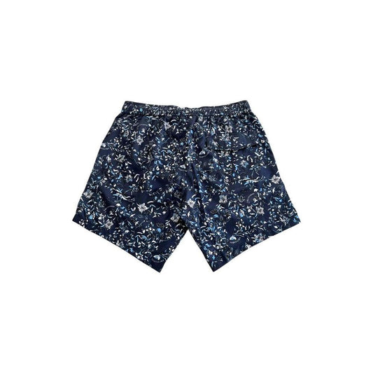 Trussardi Beachwear Blue Polyester Men Swim Shorts TR-24817-S