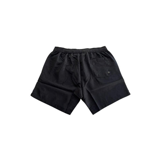 Trussardi Beachwear Black Polyester Men Swim Short TR-24814-S