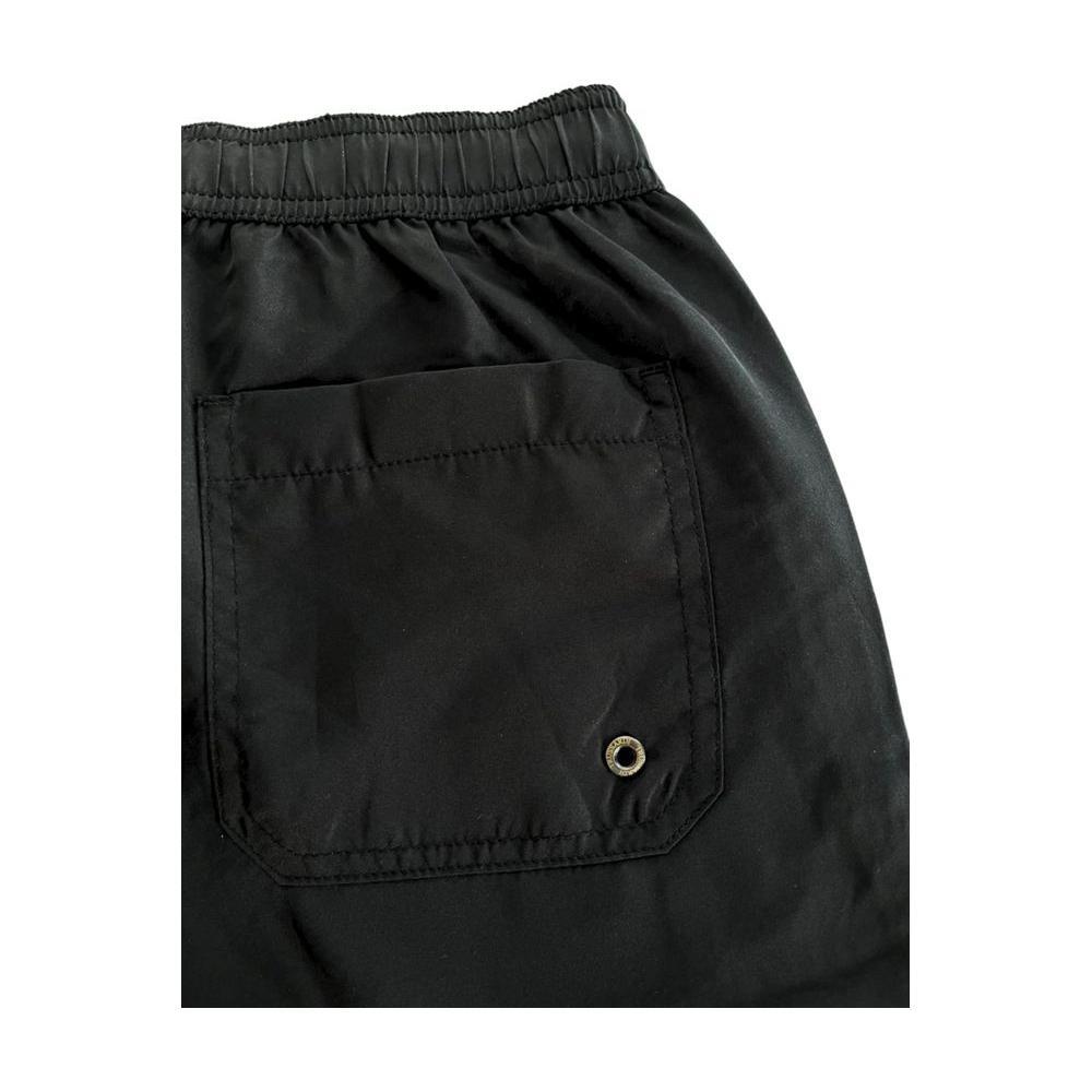 Trussardi Beachwear Black Polyester Men Swim Short TR-24814-S