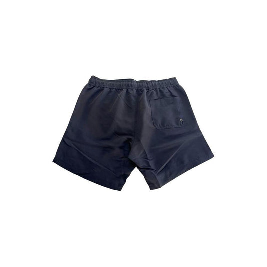 Trussardi Beachwear Black Polyester Men Swim Shorts TR-24811-M