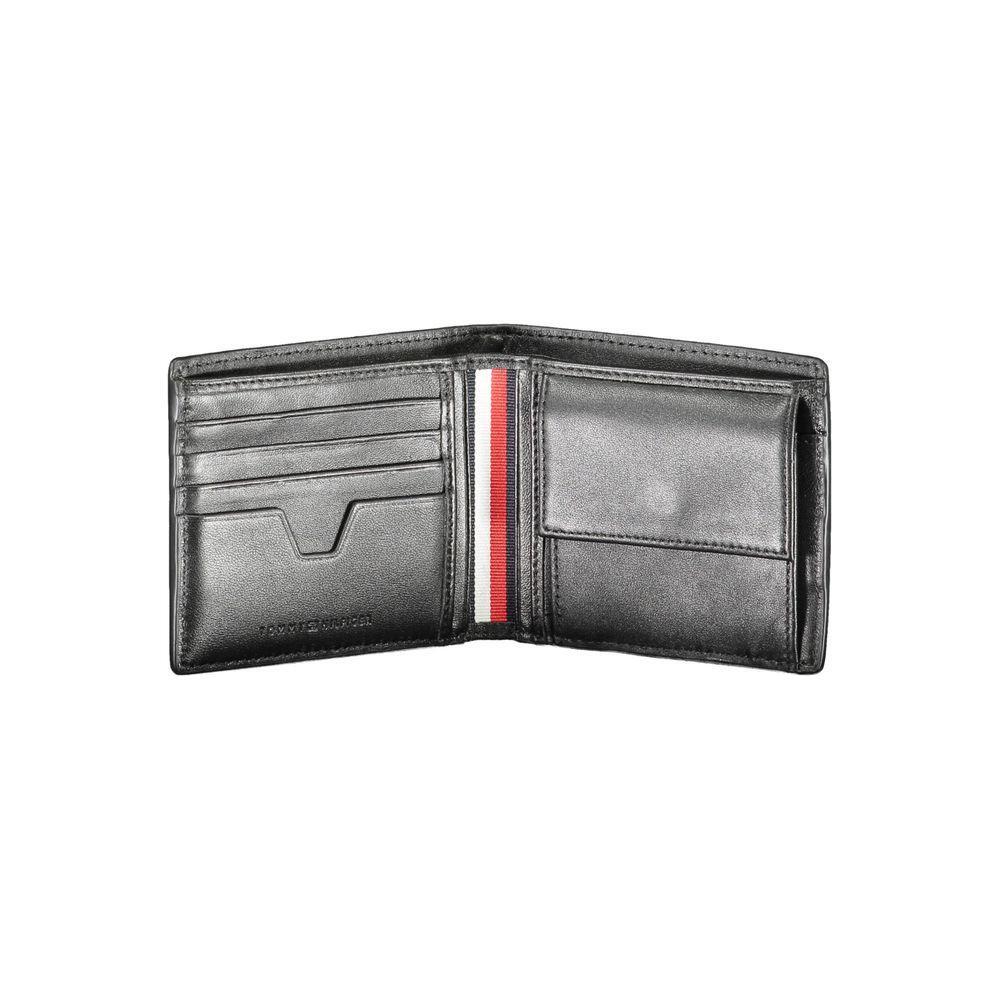 Tommy Hilfiger Black Leather Men Wallet TO-38138