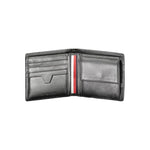 Tommy Hilfiger Black Leather Men Wallet TO-38138