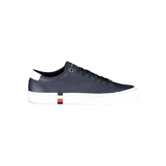 Tommy Hilfiger Blue Leather Men Sneaker
