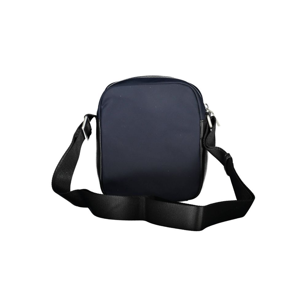 Tommy Hilfiger Blue Polyester Men Shoulder Bag with adjustable strap and sustainable design in striking blue