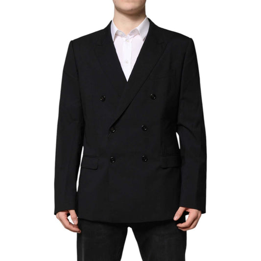 Dolce & Gabbana Black MARTINI Double Breasted Suit Jacket KOS2352-54