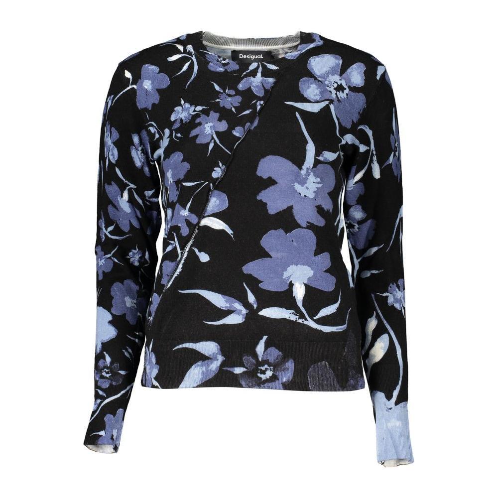 Desigual Chic Contrasting Crew Neck Sweater