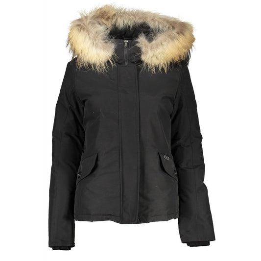 Woolrich Black Cotton Jackets & Coat WO-24338-L