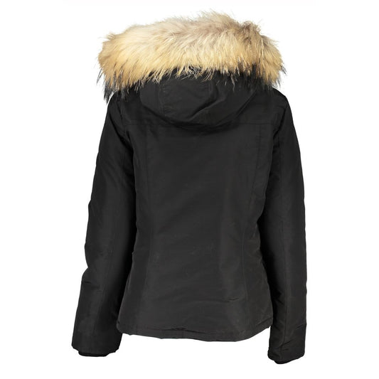 Woolrich Black Cotton Jackets & Coat WO-24338-L