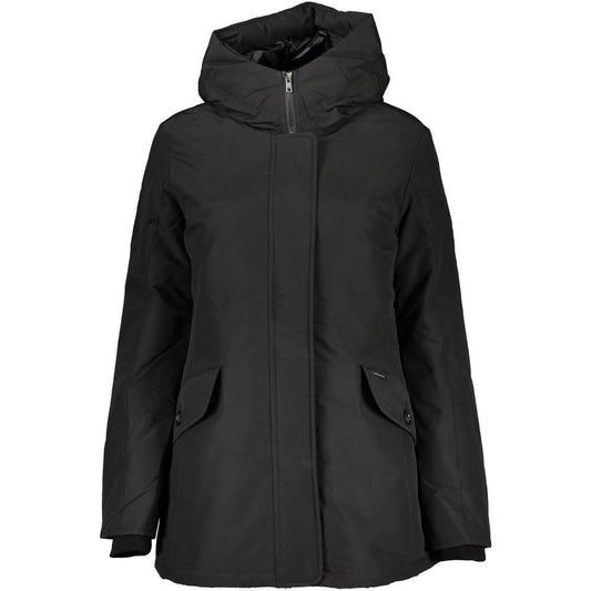 Woolrich Black Cotton Jackets & Coat WO-24351-L