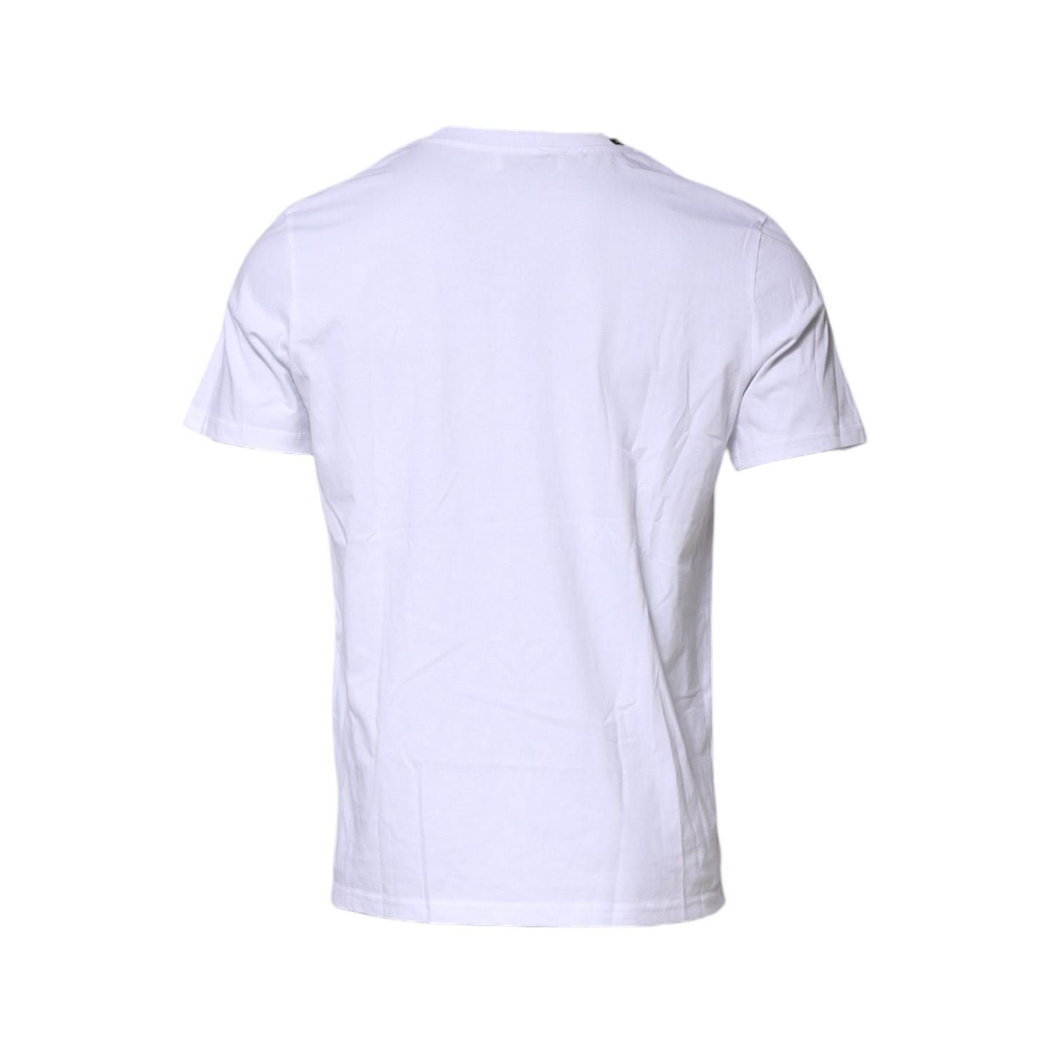 Dolce & Gabbana White Cotton Short Sleeves Crew Neck T-shirt
