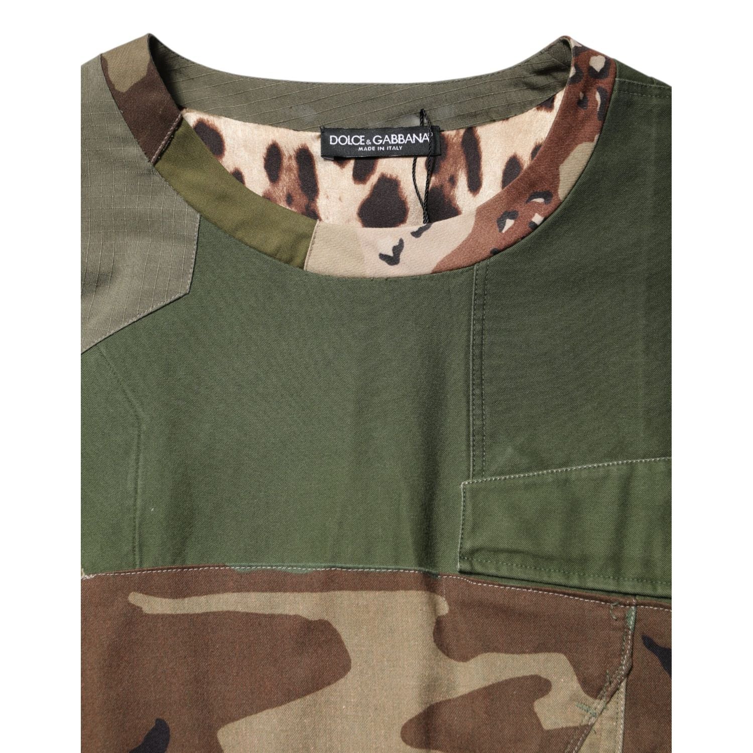 Dolce & Gabbana Multicolor Camouflage Oversized Top T-shirt