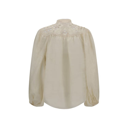 Zimmermann Cream Ramie Blouse