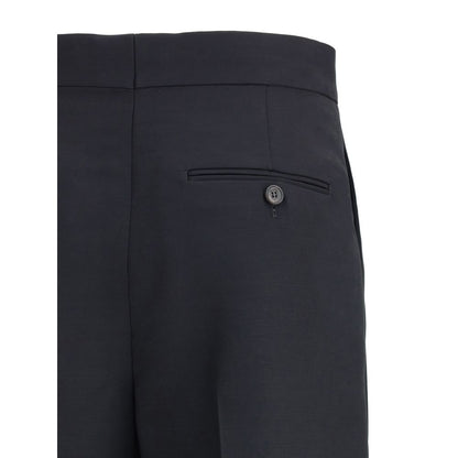 Ferragamo Black Viscose Casual Pants