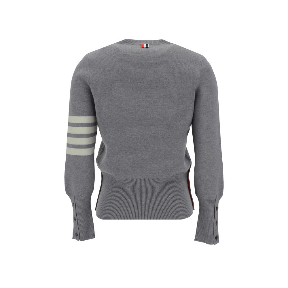 Thom Browne Gray Fleece Wool Sweatshirt