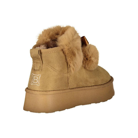 Laura Biagiotti Brown Polyester Women Boot