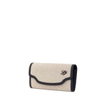 Loro Piana Beige Fabric And Leather Wallet LOPI-9340672