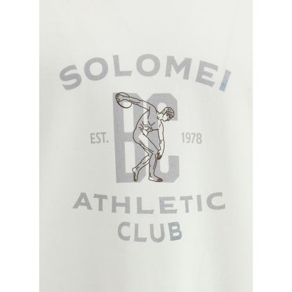 Brunello Cucinelli White Cotton Sweatshirt