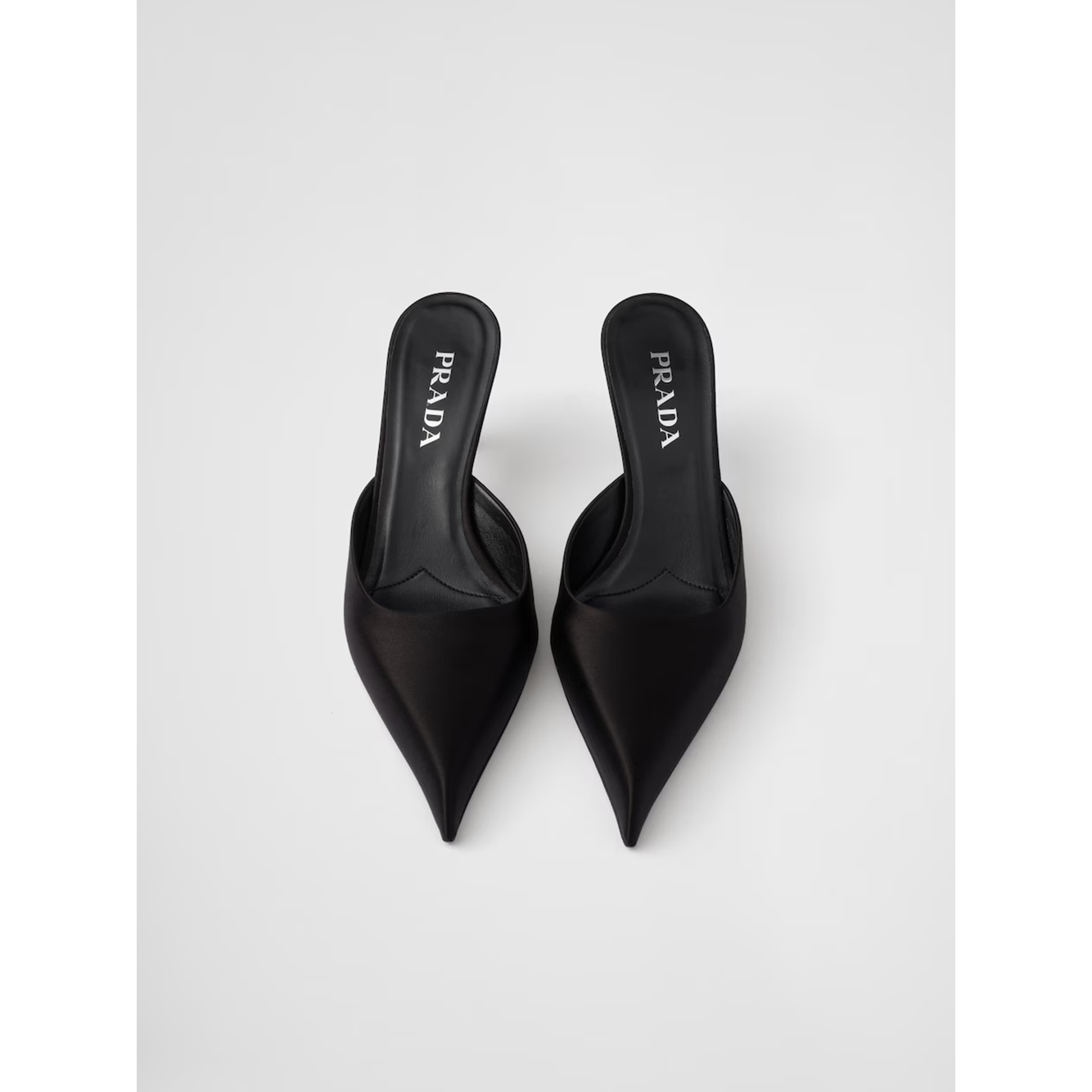 Prada Black Satin Sabot 1I975N_049_F0002_F_B055_35