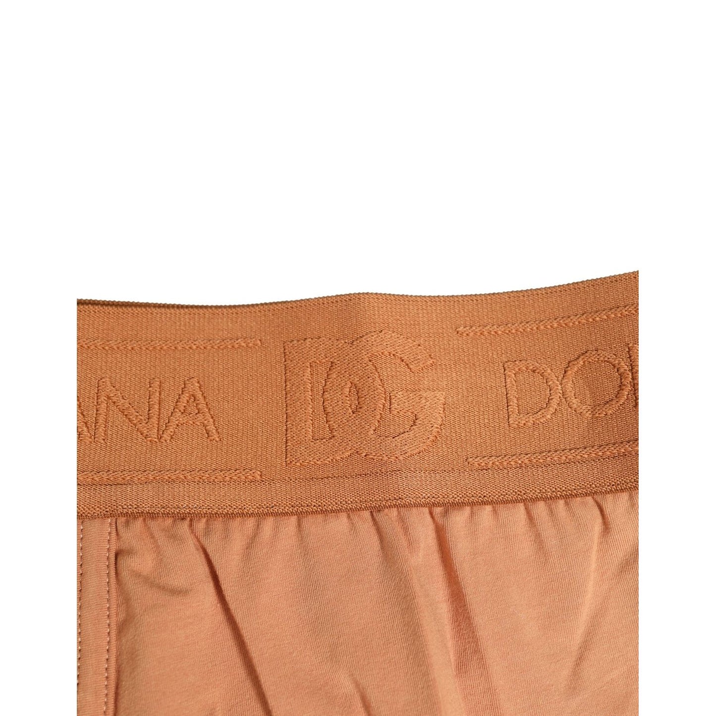 Dolce & Gabbana Brown Cotton Stretch Regular Boxer Underwear