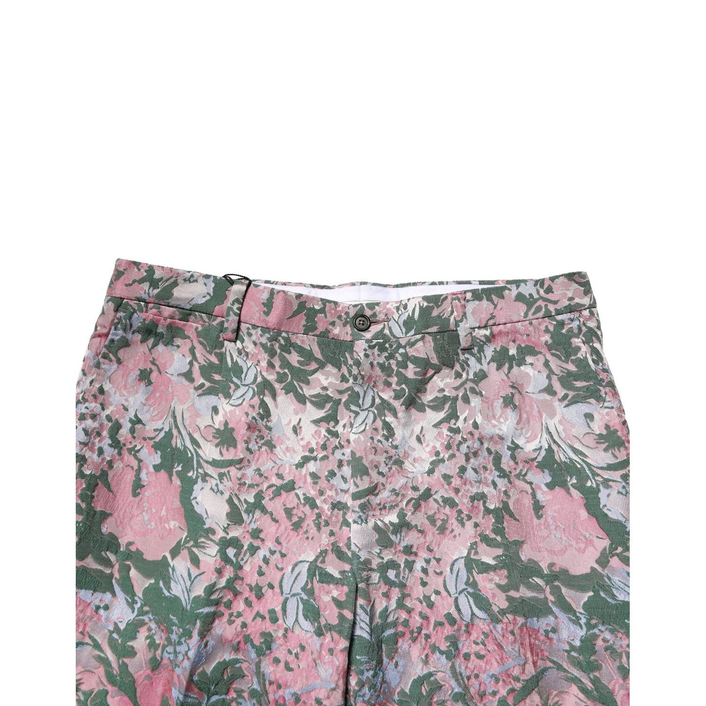 Dolce & Gabbana Multicolor Floral Jacquard Pants