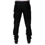 Dolce & Gabbana Black Cotton DG Crown Dress Pants PAN76468-52