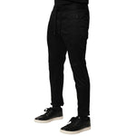 Dolce & Gabbana Black Cotton Mid Waist Jogger Pants PAN76470-46