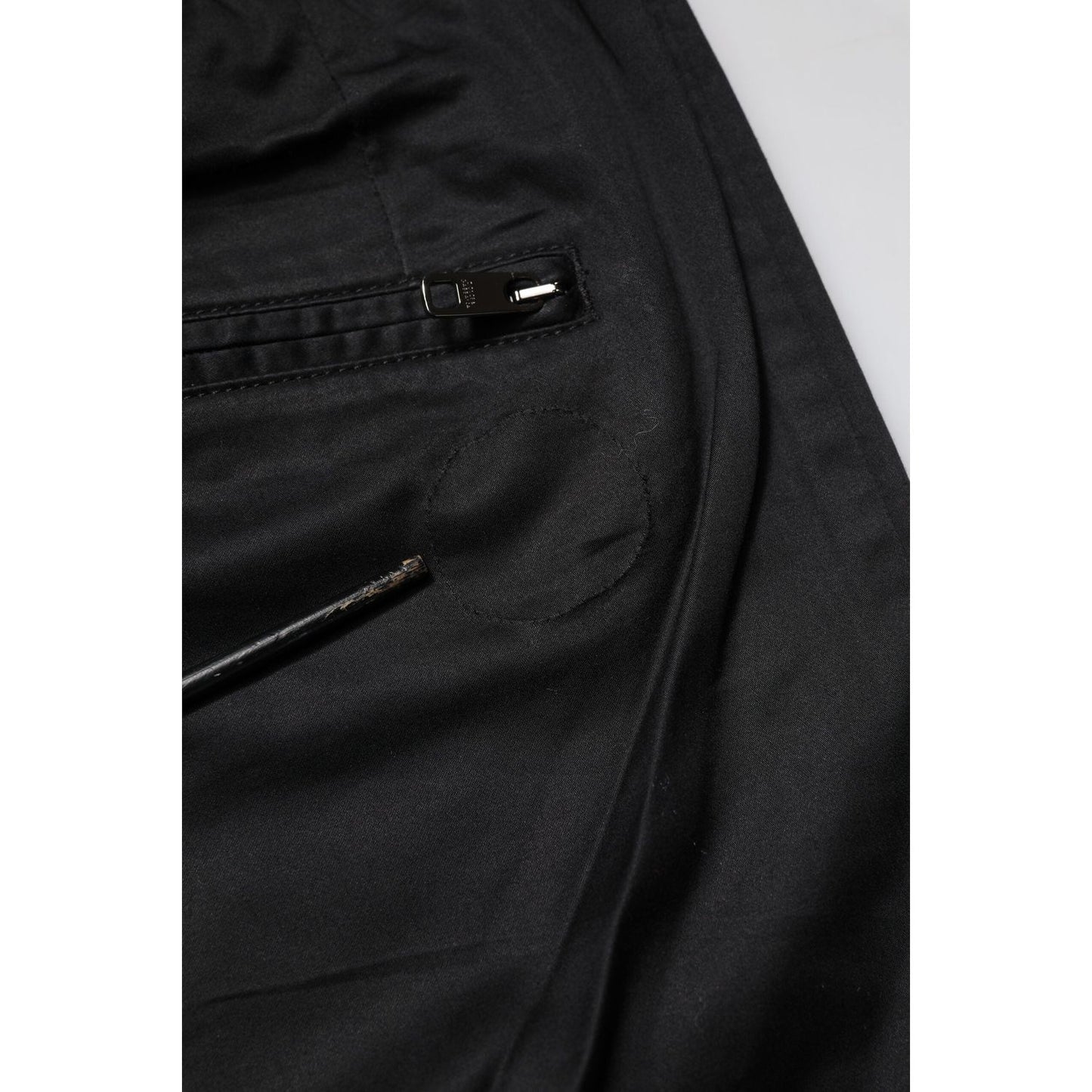 Dolce & Gabbana Black Cotton Mid Waist Jogger Pants PAN76470-46