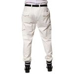 Dolce & Gabbana White Cotton Cargo Jogger Men Pants