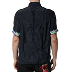Dolce & Gabbana Black Silk Short Sleeves Men Casual Shirt TSH90655-38