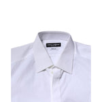 Dolce & Gabbana White GOLD Long Sleeves Dress Formal Shirt TSH906719-39