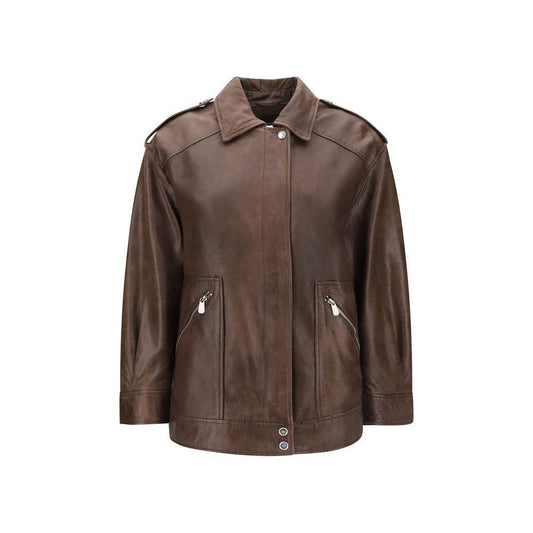 PINKO Leather Jacket PI-105012A2I1M22-S